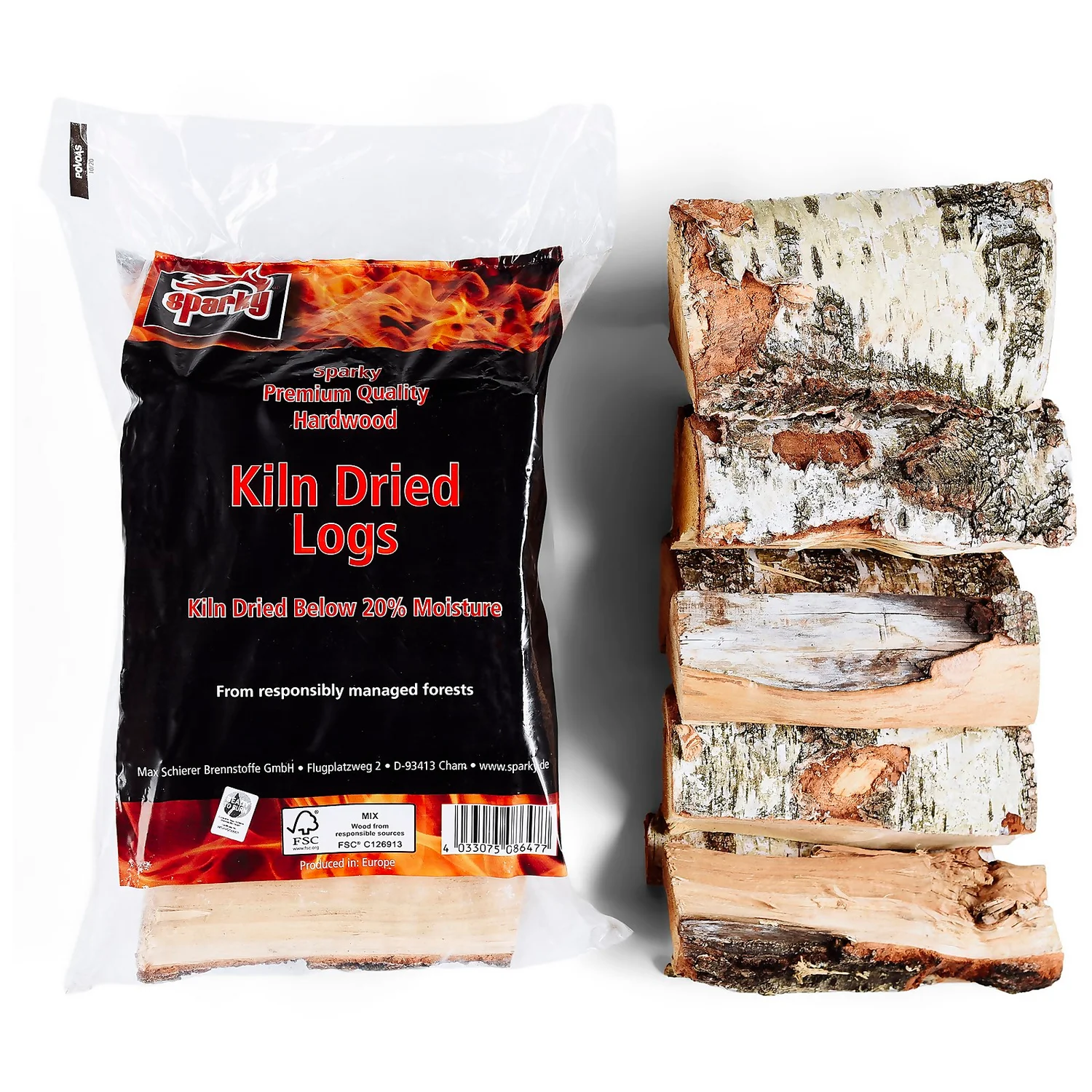 Sparky Kiln Dried Birch Logs 3 Sparky Kiln Dried Birch Logs