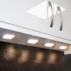 Set Of 4 LED Square Puck Lights