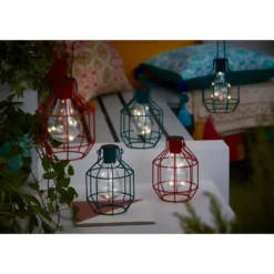 House Beautiful Firefly Solar Powered Caged Lantern -Energizer Sales Store 13280804 9644948223840454