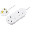 Masterplug 2 Socket 10 Metre 13 Amp White Extension With Power Indicator -Energizer Sales Store 13426291 1694947719260692