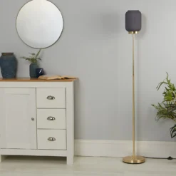 Pearl Frosted Floor Lamp - Navy -Energizer Sales Store 13445401 4065042048206059