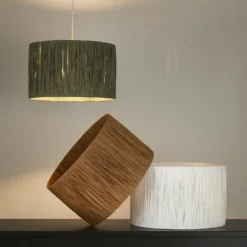 Raffia Easy Fit 35cm Shade - White -Energizer Sales Store 13445409 7914956834826386