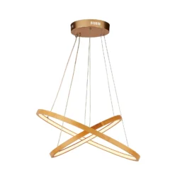 Malibu LED Double Ring Ceiling Pendant Light - Bamboo -Energizer Sales Store 13445411 1305042050470411