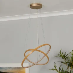 Malibu LED Double Ring Ceiling Pendant Light - Bamboo -Energizer Sales Store 13445411 9095042050438938