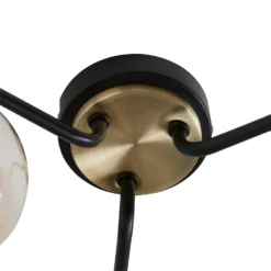 Shoreditch Three Light Semi Flush Ceiling Light - Champagne & Brass 9 Shoreditch Three Light Semi Flush Ceiling Light - Champagne & Brass -Energizer Sales Store 13453784 1324915323916413