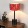 Raffia Table Lamp - Pink & Black -Energizer Sales Store 13525822 1815042051772288