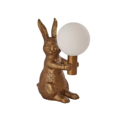 Rabbit Table Lamp - Gold & Glass 11 Rabbit Table Lamp - Gold & Glass -Energizer Sales Store 13528281 1454956834744003