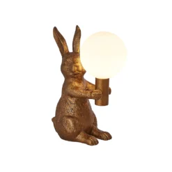 Rabbit Table Lamp - Gold & Glass 10 Rabbit Table Lamp - Gold & Glass -Energizer Sales Store 13528281 1874956834715131