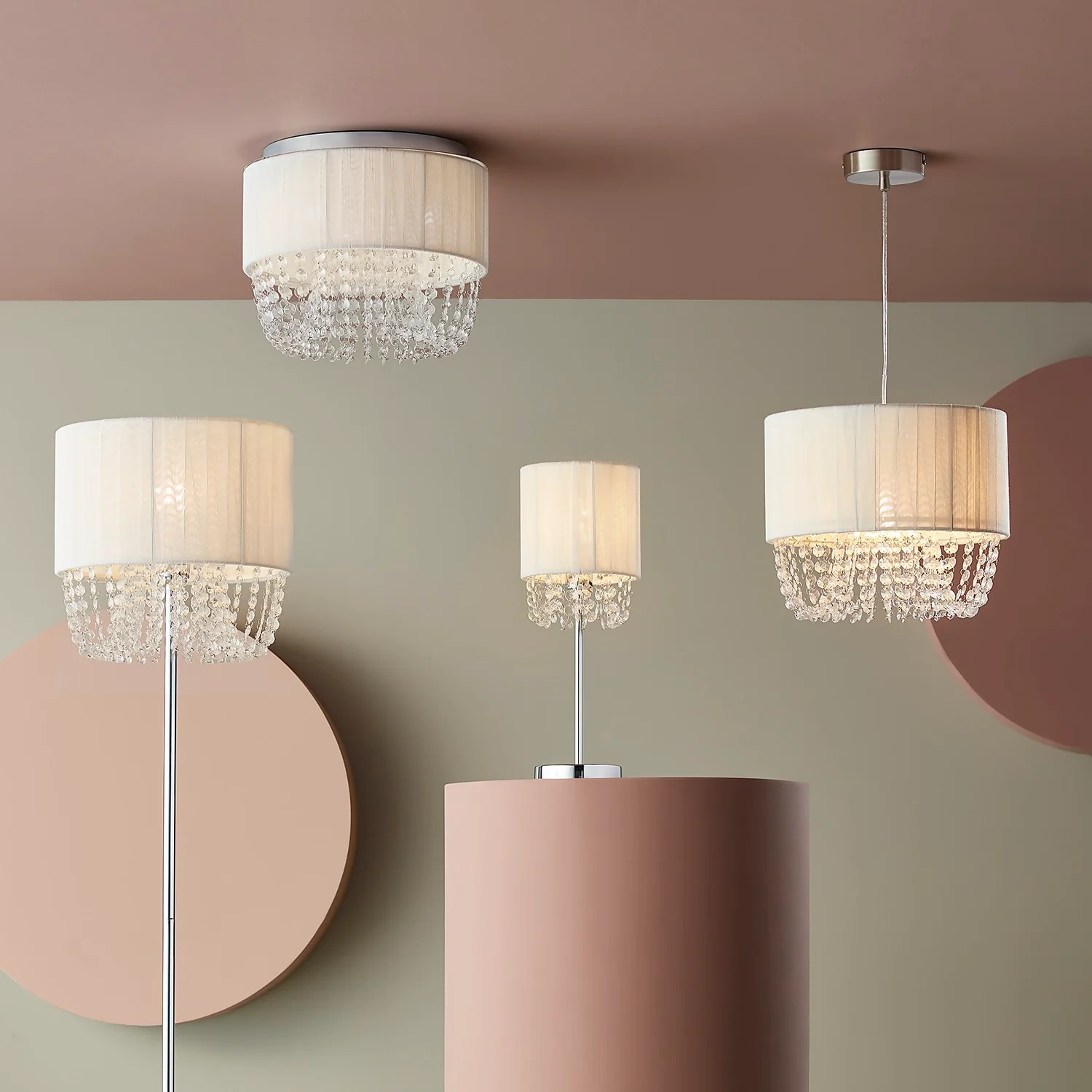 Bellano 3 Light Flush Ceiling Light - White 7 Bellano 3 Light Flush Ceiling Light - White - Image 5