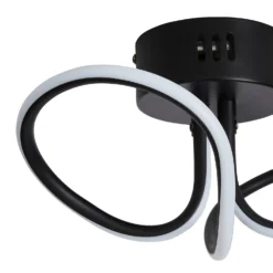 Holden LED Looped Semi Flush Ceiling Light - Black -Energizer Sales Store 13529583 5604945395874356