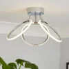 Hudson 3 Ring LED Semi Flush Ceiling Light - Chrome -Energizer Sales Store 13529585 6074945396481100