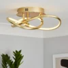 Bailey LED Spiral Flush Ceiling Light - Brass 2 Bailey LED Spiral Flush Ceiling Light - Brass -Energizer Sales Store 13529588 2614945396440369