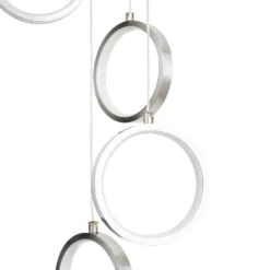 Lenox LED 5 Ring Cluster Pendant Ceiling Light - Chrome -Energizer Sales Store 13529592 5395008896770934