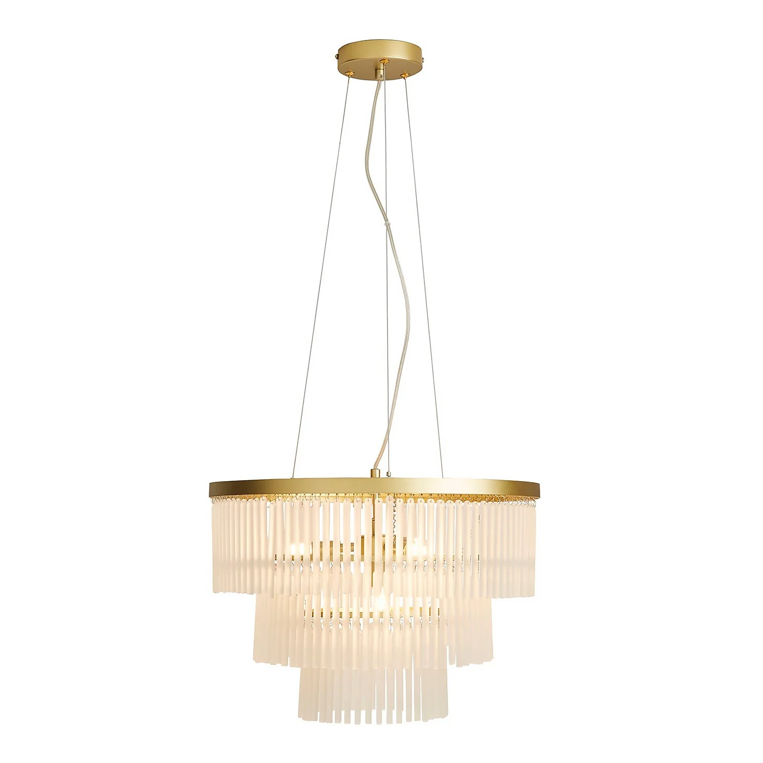 Highgate 3 Tier Pendant Light - Brass 4 Highgate 3 Tier Pendant Light - Brass - Image 2