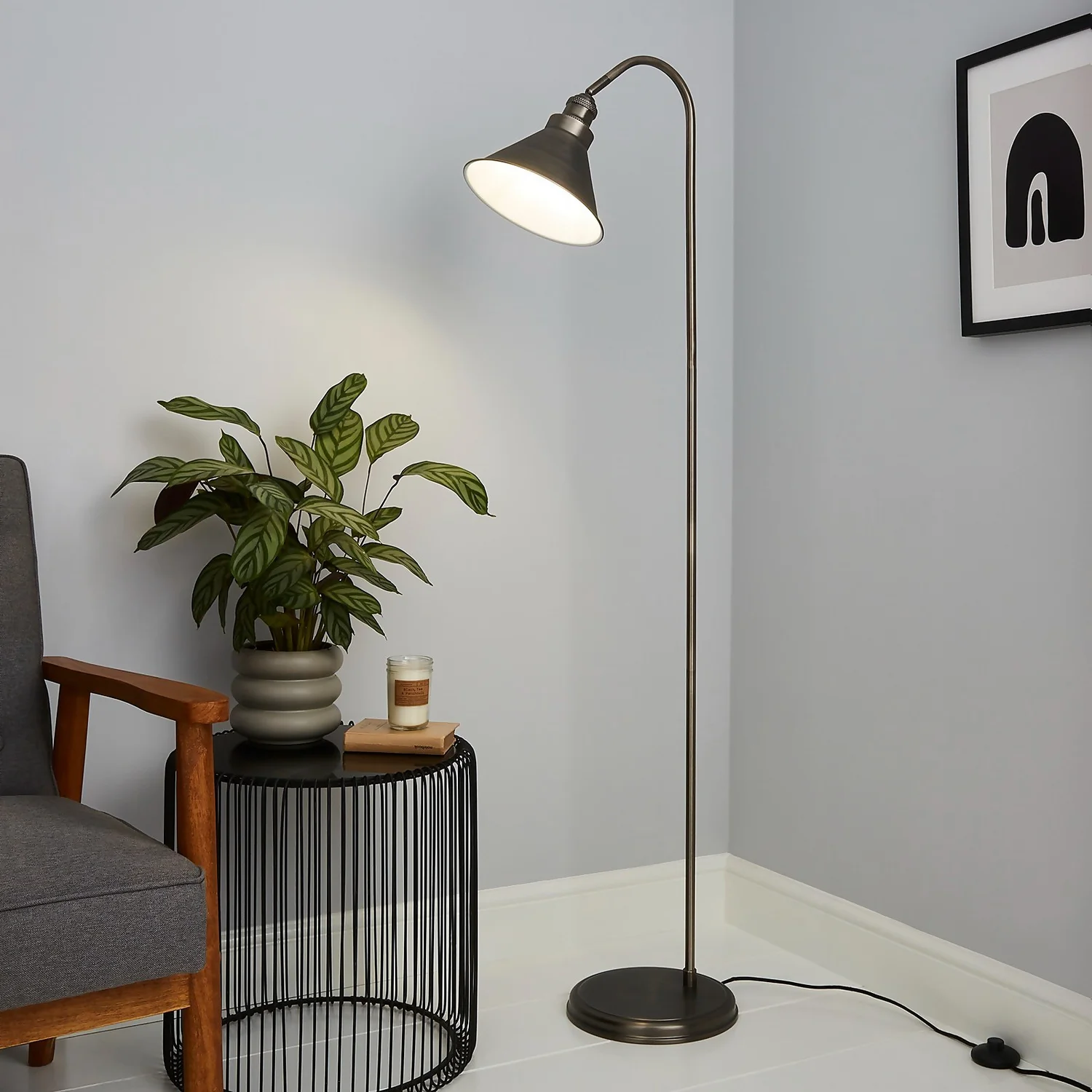 Didsbury Pewter Floor Lamp 3 Didsbury Pewter Floor Lamp