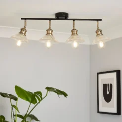 Edale 4 Light Flush Spotlight Bar