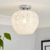 Fletcher Glass Flush Ceiling Light -Energizer Sales Store 13529630 1844945396459620