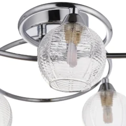 Tatton 5 Light Semi Flush Ceiling Light - Chrome -Energizer Sales Store 13645374 1864942855464606
