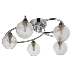Tatton 5 Light Semi Flush Ceiling Light - Chrome -Energizer Sales Store 13645374 4734942855363377