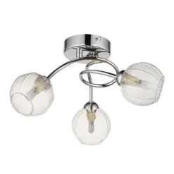 Tatton 3 Light Semi Flush Ceiling Light - Chrome -Energizer Sales Store 13645375 5784942855405710