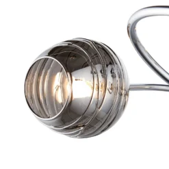 Marple 5 Light Semi Flush Ceiling Light - Chrome & Smoke -Energizer Sales Store 13645384 9064956789727140