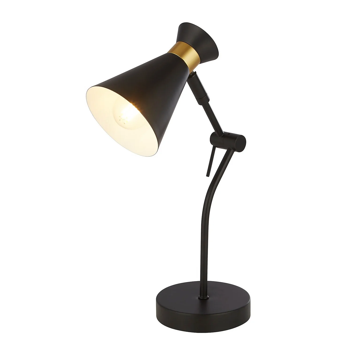 Balham Table Lamp - Black & Brass 4 Balham Table Lamp - Black & Brass - Image 2