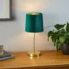 Paris Velvet Table Lamp - Emerald