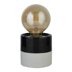 Elle Battery Powered Table Lamp - Black & White -Energizer Sales Store 13764009 1674980119844126