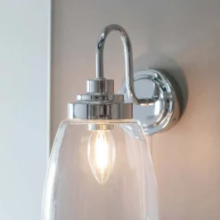 Ashbury Bathroom Wall Light - Chrome -Energizer Sales Store 13794231 1624957105006686