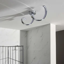 Astral Bathroom Semi Flush Light - Chrome -Energizer Sales Store 13794232 3634957104824745