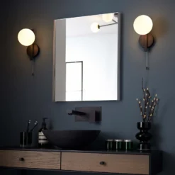 Hawkhill Bathroom Wall Light - Black -Energizer Sales Store 13794233 2074957104922236