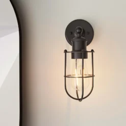 Portmore Bathroom Wall Light - Black -Energizer Sales Store 13794239 1124957105504860