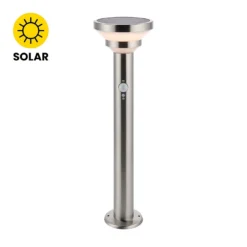 Halton 50cm Photocell & PIR Solar Outdoor Floor Light - Stainless Steel -Energizer Sales Store 13794246 8044957104263055