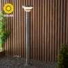 Halton 80cm Photocell & PIR Solar Outdoor Floor Light - Stainless Steel -Energizer Sales Store 13794247 1724957103910804