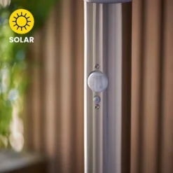 Halton 80cm Photocell & PIR Solar Outdoor Floor Light - Stainless Steel -Energizer Sales Store 13794247 1984957104436365