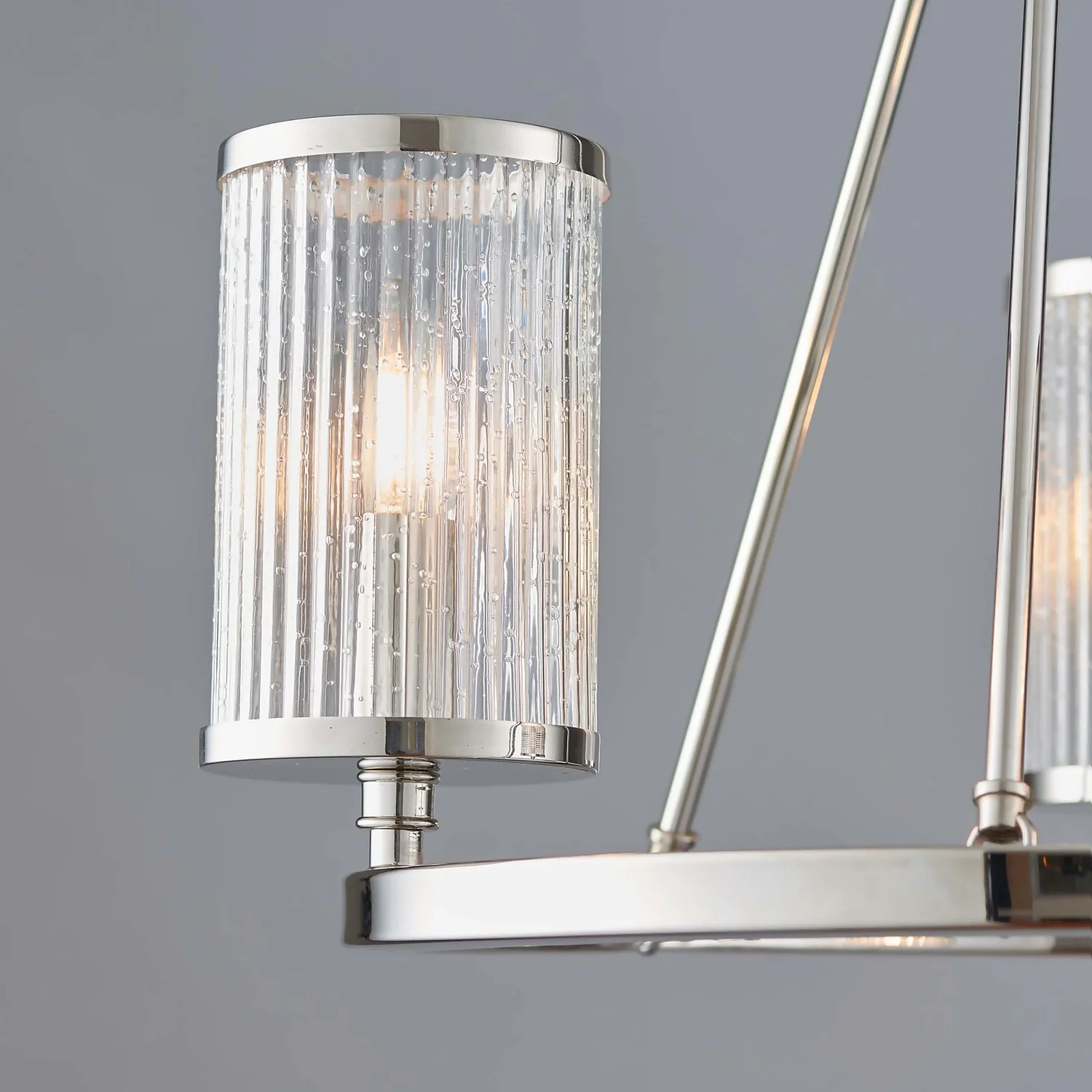 Easton Semi Flush Light - 3lt Nickel 7 Easton Semi Flush Light - 3lt Nickel - Image 5