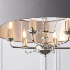Highclere Pendant Light - 6lt Nickel -Energizer Sales Store 13794254 1434957104157440