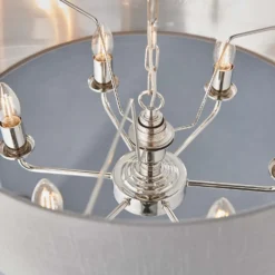 Highclere Pendant Light - 6lt Nickel -Energizer Sales Store 13794254 5414957104251661