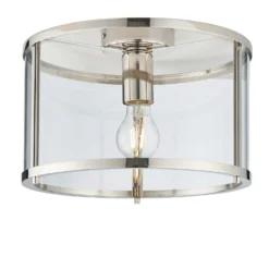Hopton Flush Light - Nickel -Energizer Sales Store 13794256 1594957105513383