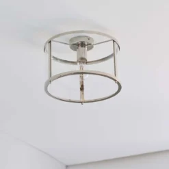 Hopton Flush Light - Nickel -Energizer Sales Store 13794256 1994957105751154