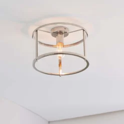 Hopton Flush Light - Nickel -Energizer Sales Store 13794256 6354957105693470