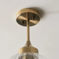 Addington Semi Flush Light - Brass -Energizer Sales Store 13794259 1204957104426396