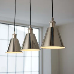 Rhinefield Pendant Light - 3lt Nickel -Energizer Sales Store 13794260 1524957105008546