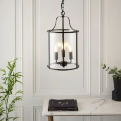 Chester 3 Light Pendant - Black