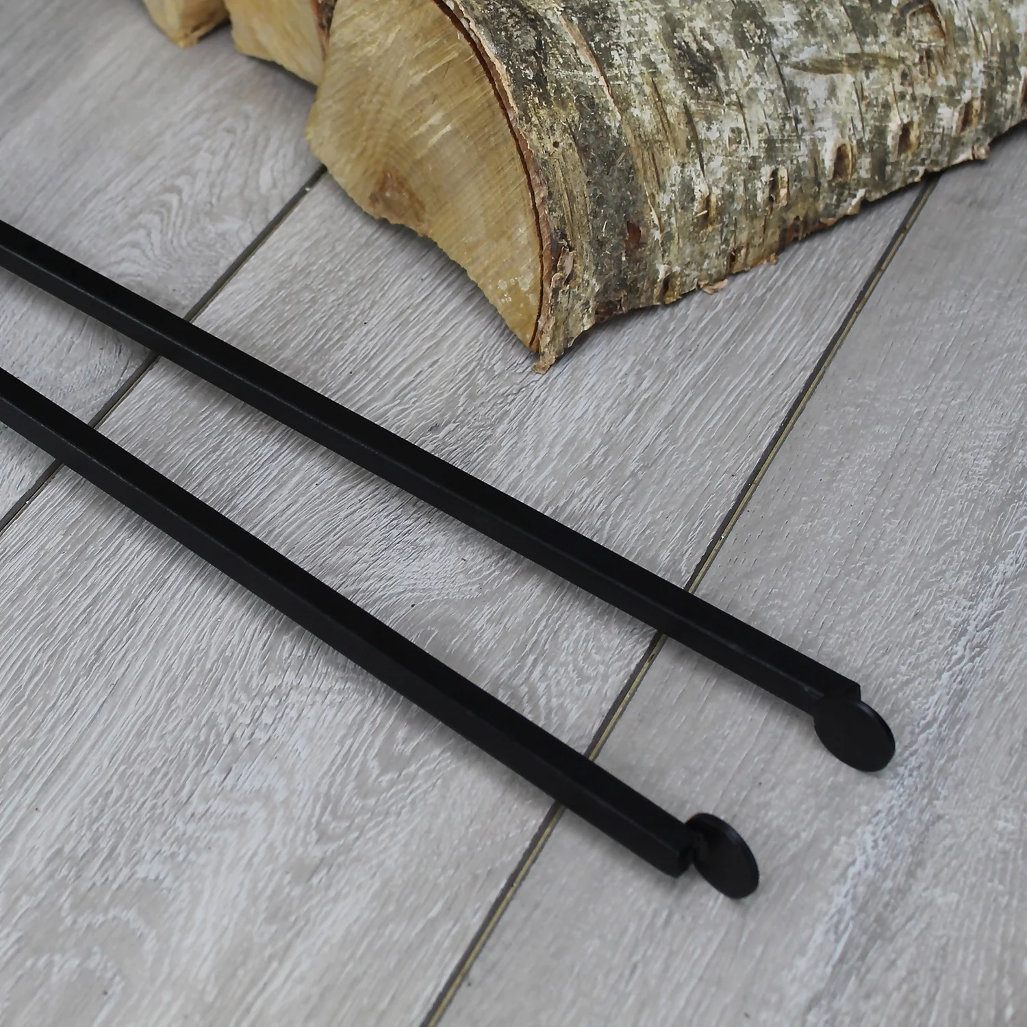 Long Handle Tongs For Fireplaces - Black 5 Long Handle Tongs For Fireplaces - Black - Image 3