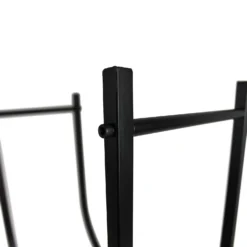 Contemporary U-Shaped Log Store & Rack - Black -Energizer Sales Store 13898106 1934989749165601