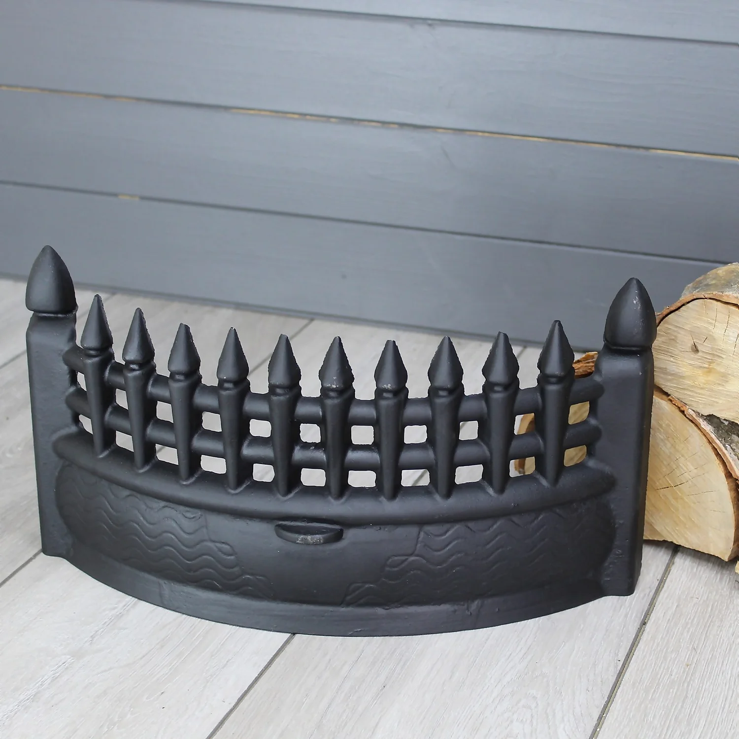 16 Inch Steel Castle Fire Front - Black 5 16 Inch Steel Castle Fire Front - Black - Image 3