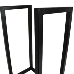 Contemporary Square Log Store & Rack - Black -Energizer Sales Store 13898119 6454989748876920