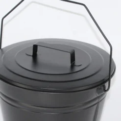 Fireplace Ash Bucket With Lid - Black 9 Fireplace Ash Bucket With Lid - Black -Energizer Sales Store 13898127 8594989748906488