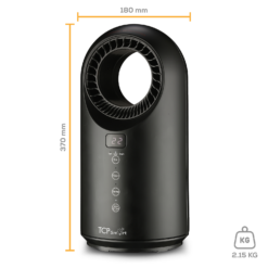 TCP Smart Wifi Portable Bladeless Heater & Cooling Fan 1500W Black -Energizer Sales Store 13903509 1534982448780027